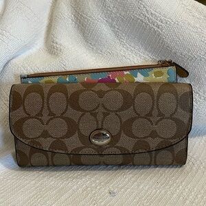 COACH- Taylor leather slim envelope wallet - NWT